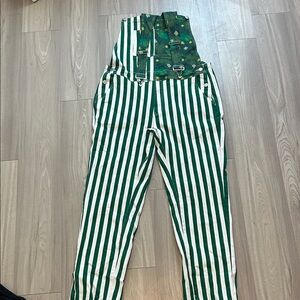 Green and White St Patrick’s Day Overalls